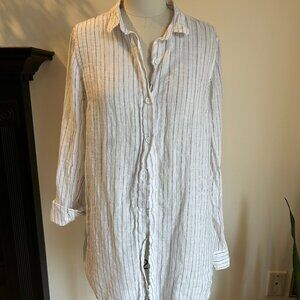 Garnet Hill - Linen Tunic LS Shirt